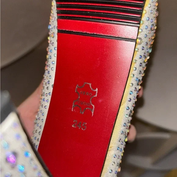 Falaili White Rhinestone Heels - Picture 5 of 5